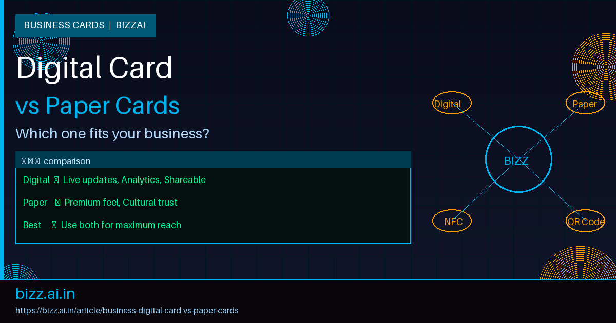 Business Digital Card vs Paper Cards