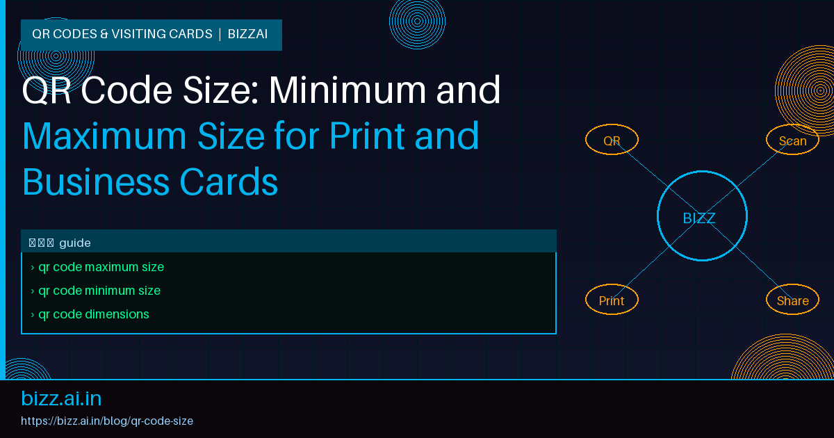 QR Code Size: Minimum and Maximum Size for Print and Business Cards