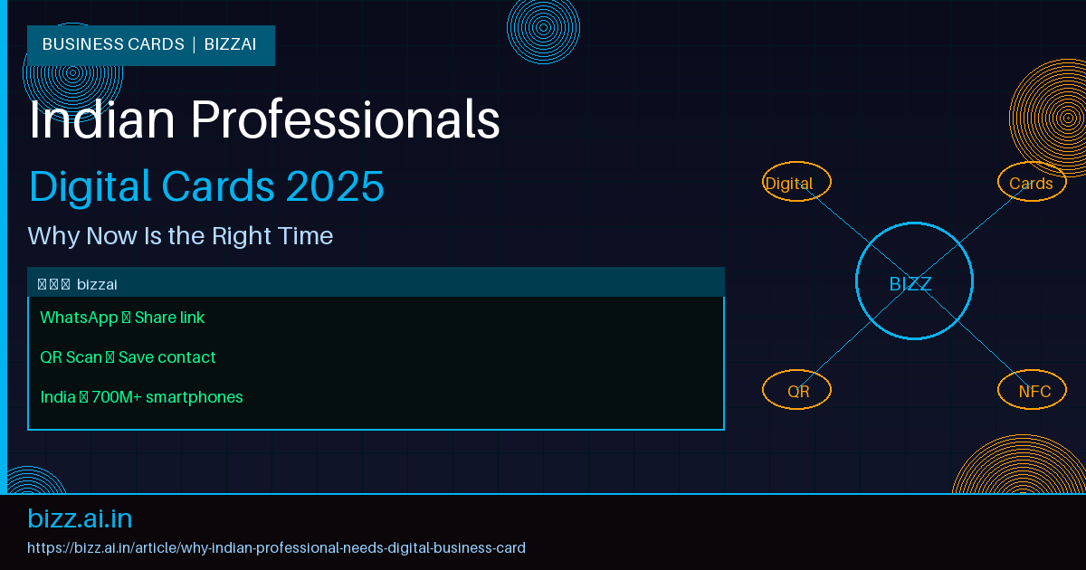 Why Every Indian Professional Needs a Digital Business Card Right Now